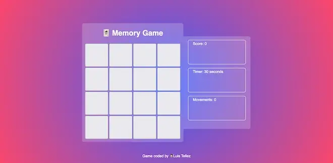 Memorama Game
